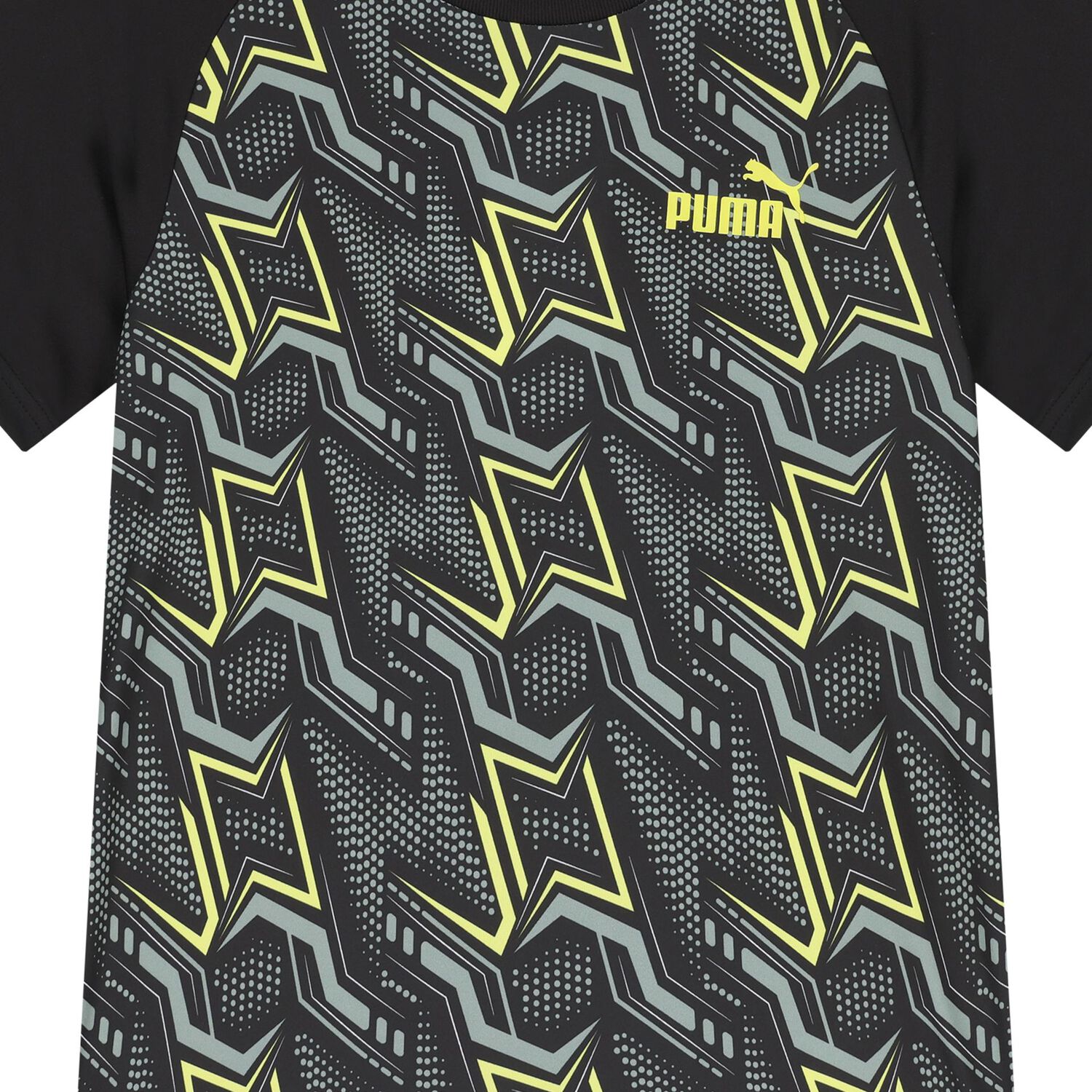 طقم شورت بشعار أسود للأولاد, 1, hi-res