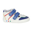 حذاء رياضي بالشعار باللون الأبيض للأولاد, 1, hi-res