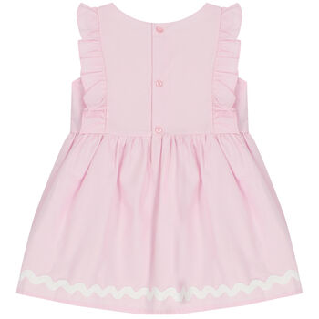 Younger Girls Pink Ruffled Dress