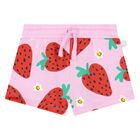Younger Girls Pink Strawberry Shorts, 1, hi-res