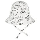 Baby Boys White Logo Reversible Logo Hat, 1, hi-res