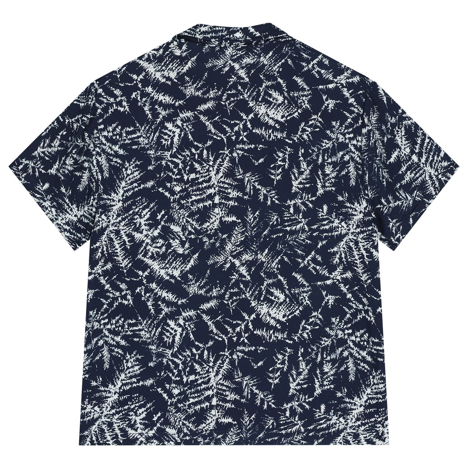 Boys Navy Blue Pine Tree Shirt, 1, hi-res