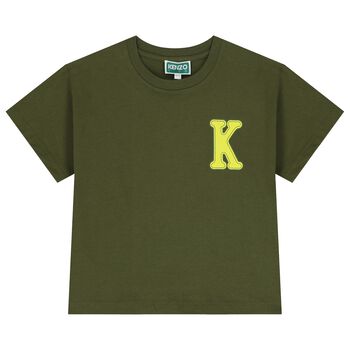 Boys Green Logo T-Shirt