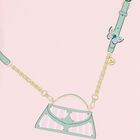 تيشيرت بنات بالشعار بشكل حقيبه باللون الوردى , 2, hi-res