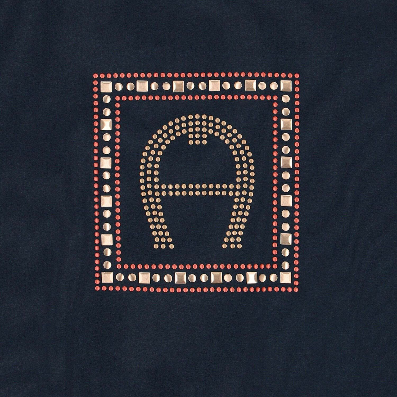 تيشيرت بالشعار باللون الكحلى للبنات, 1, hi-res image number null