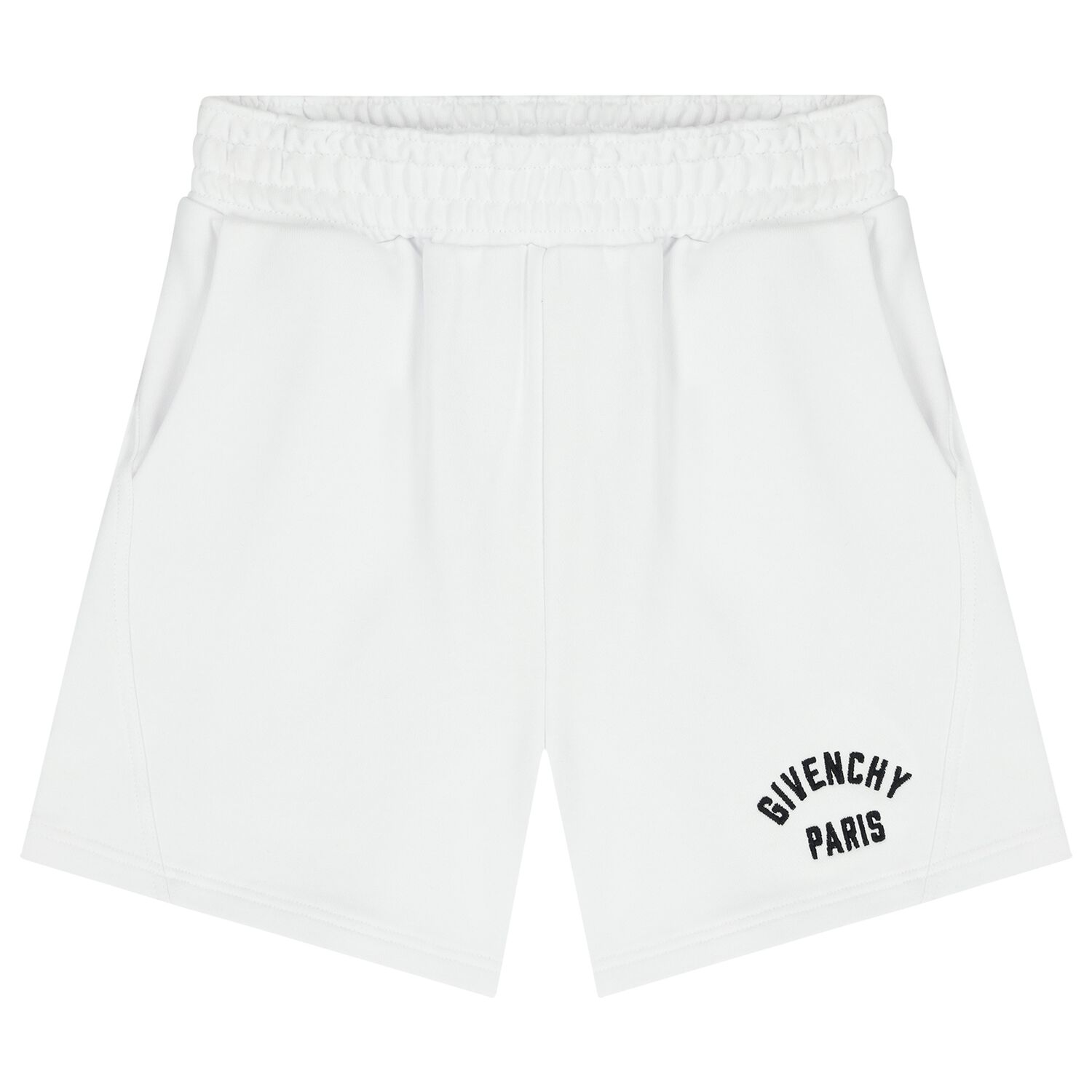Boys White Logo Shorts, 1, hi-res