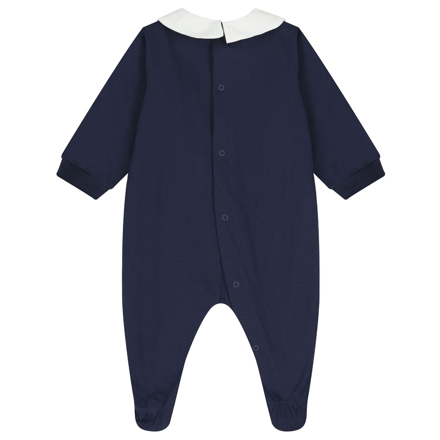Navy Blue Teddy Bear Logo Babygrow Gift Set , 2, hi-res