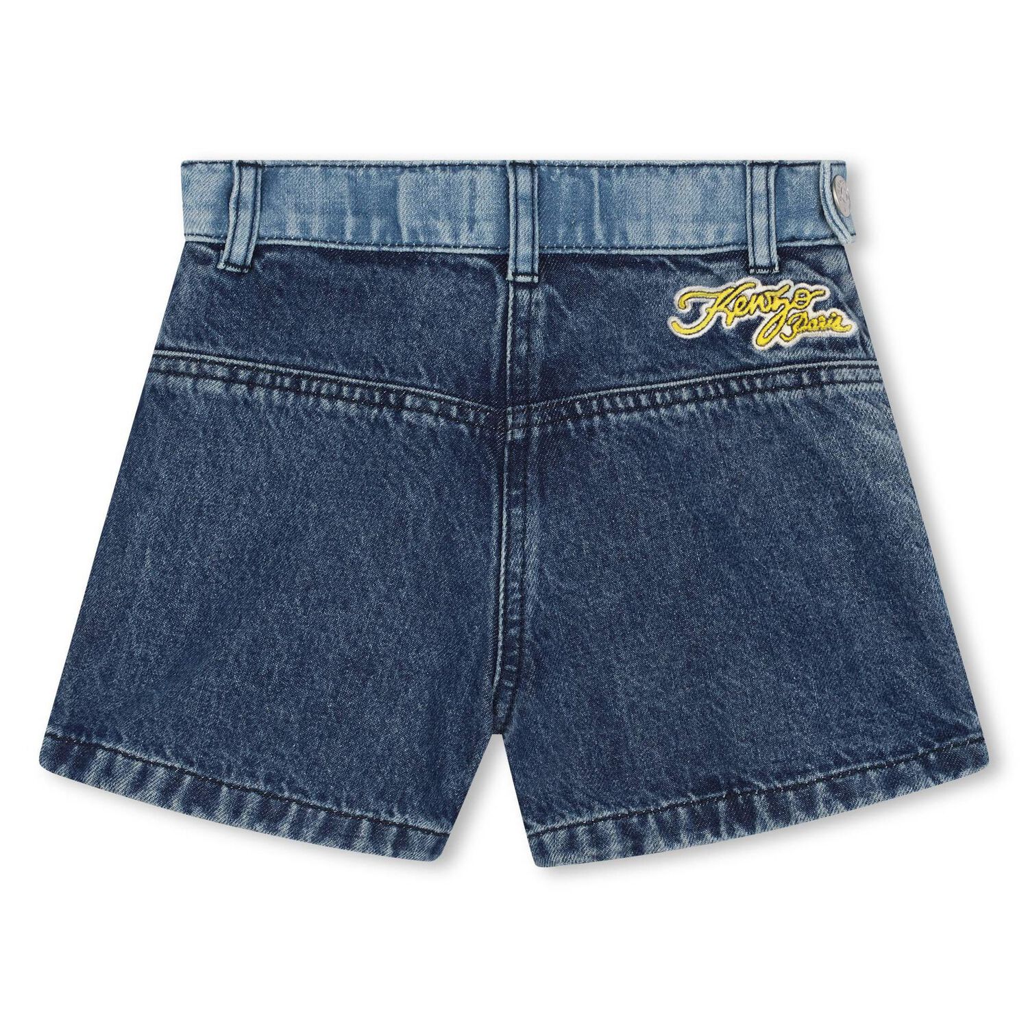 Girls Blue Logo Denim Skirt, 1, hi-res