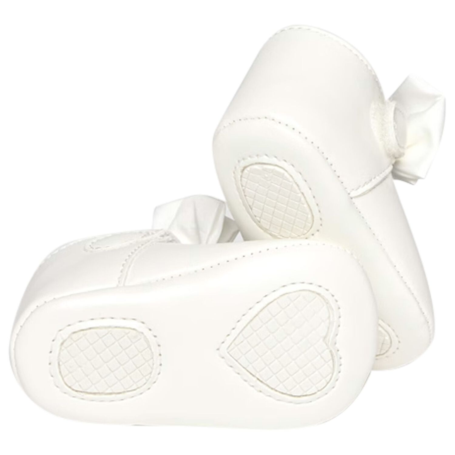 Baby Girls Ivory Bow Pre Walker Shoes, 5, hi-res