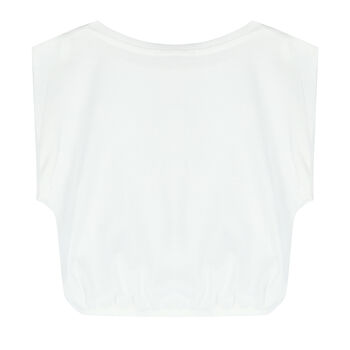 Girls White Logo T-Shirt