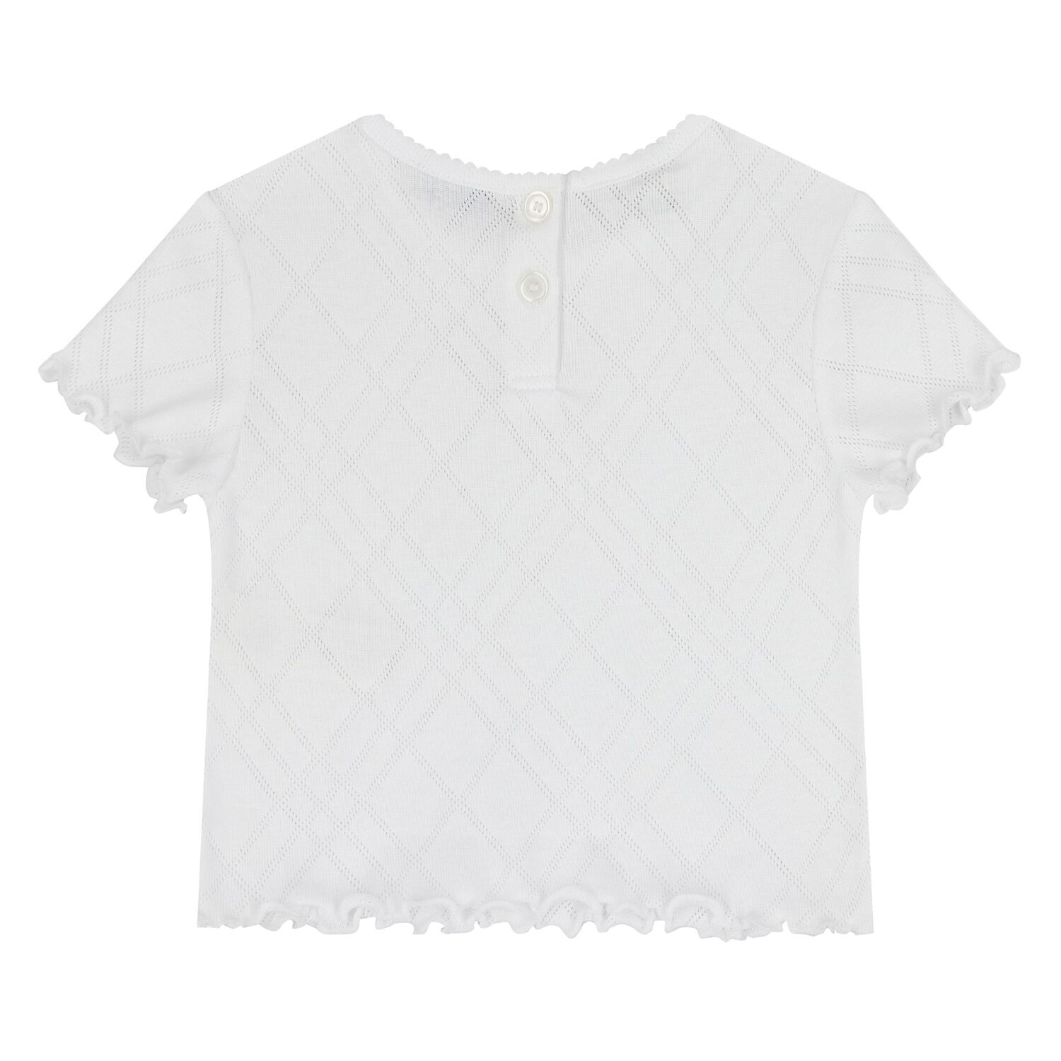 تي شيرت أبيض بطبعة الدب توماس للفتيات الصغيرات, 1, hi-res image number null