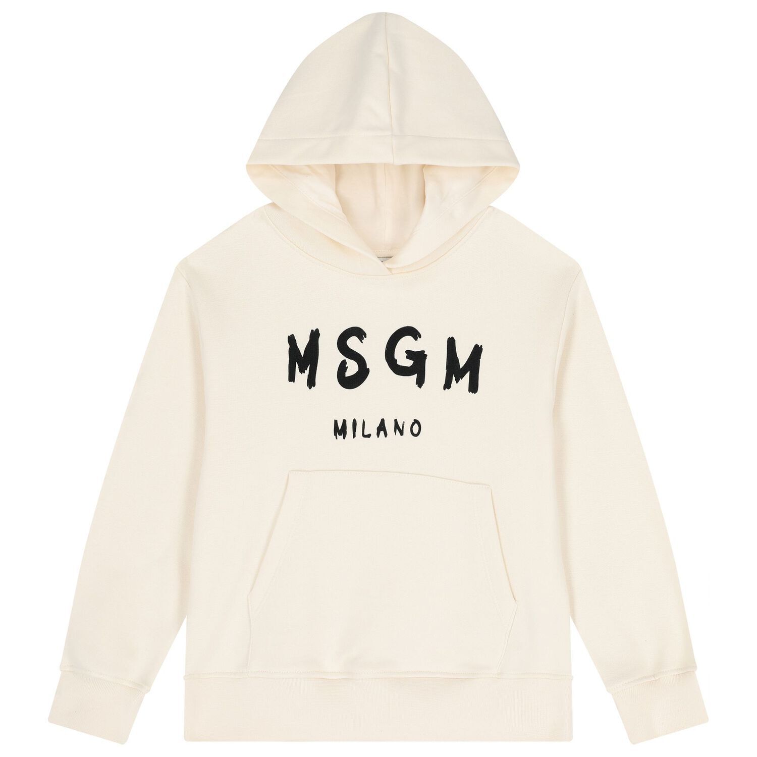 Ivory Logo Hooded Top, 1, hi-res