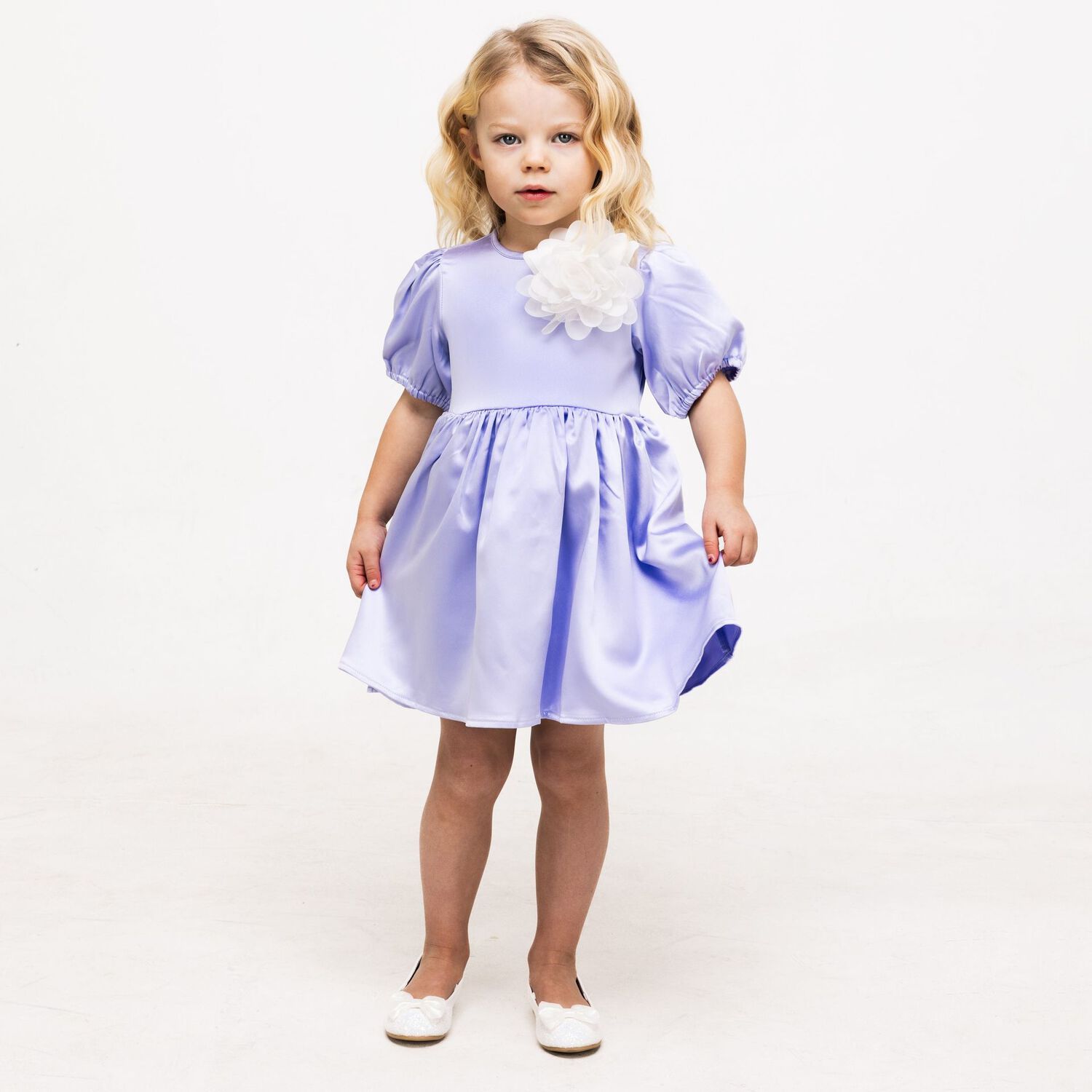 فستان بنات بطبعة الزهور باللون البنفسجي, 1, hi-res image number null