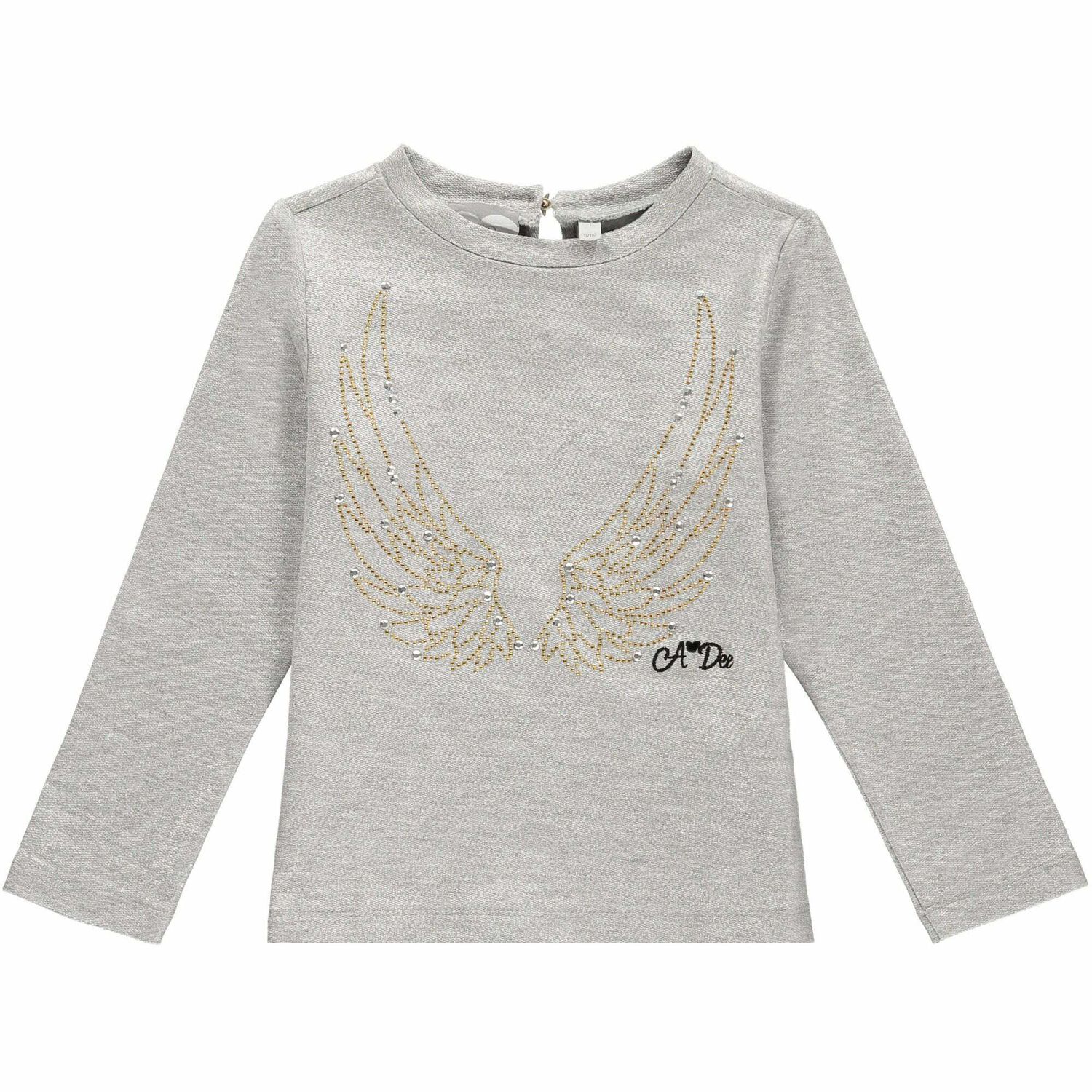 Girls Silver & White Two-Piece Dress, 1, hi-res