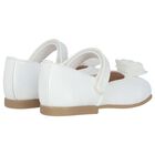 Younger Girls White Patent Leather Shoes, 1, hi-res