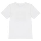 Boys White Logo T-Shirt, 1, hi-res