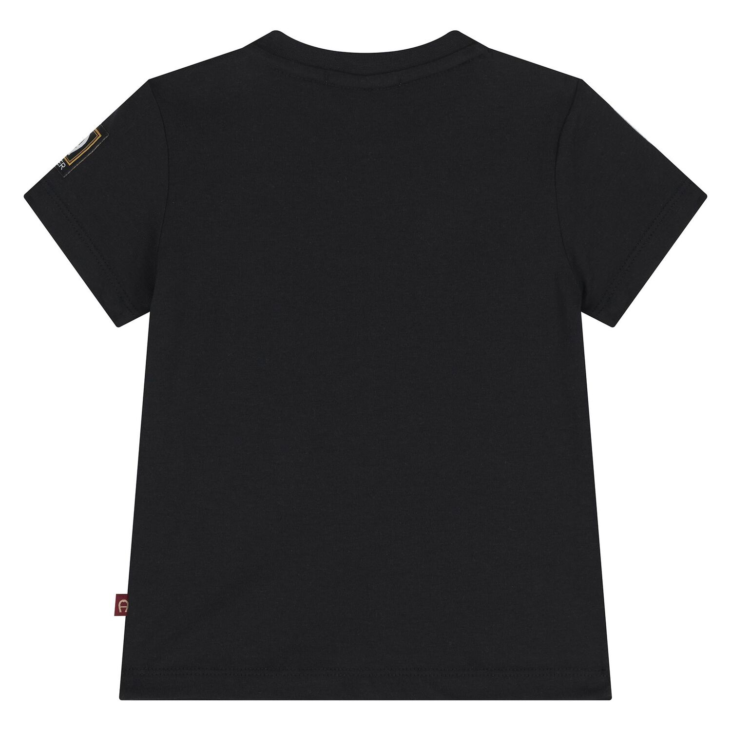 Younger Boys Black Logo T-Shirt, 2, hi-res