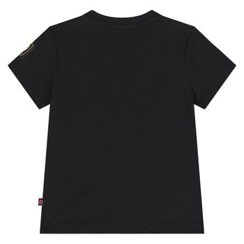 Younger Boys Black Logo T-Shirt