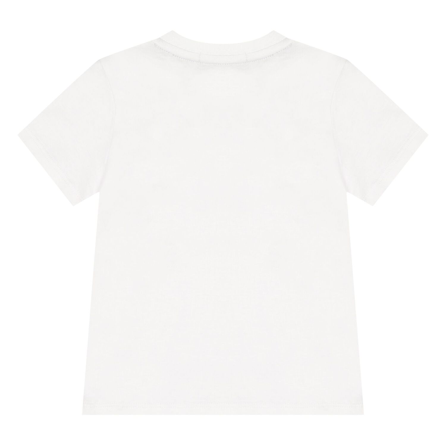 Younger Boys White Logo T-Shirt, 1, hi-res