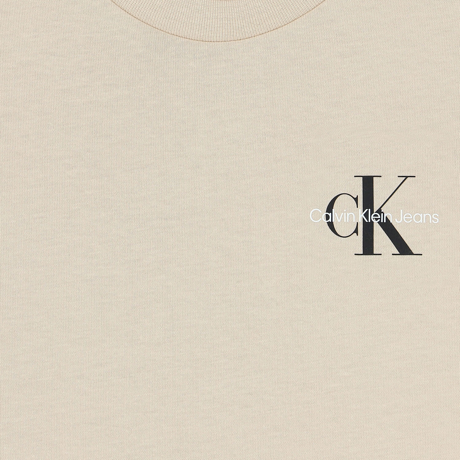 Boys Beige Logo T-Shirt, 8, hi-res