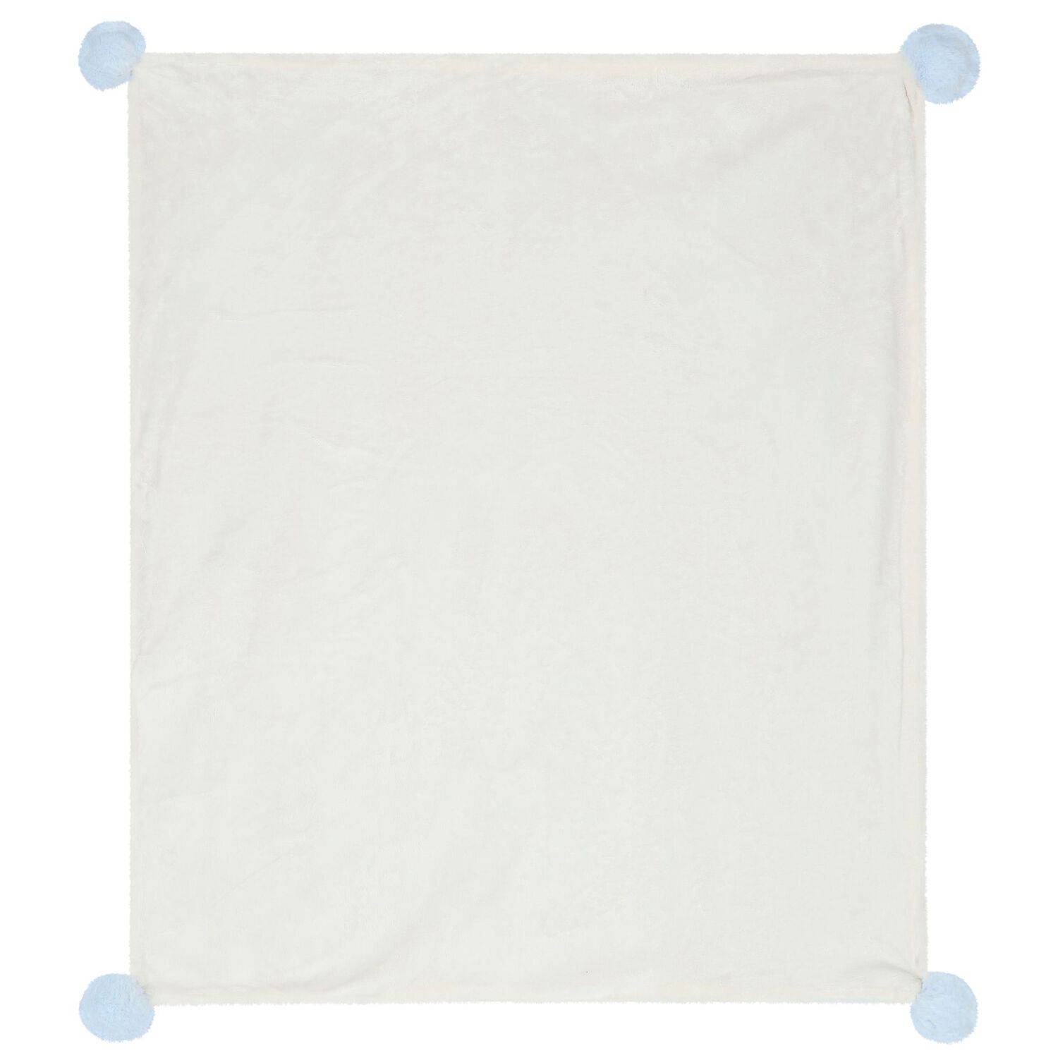 Blue & Ivory Faux Fur Baby Blanket, 3, hi-res image number null