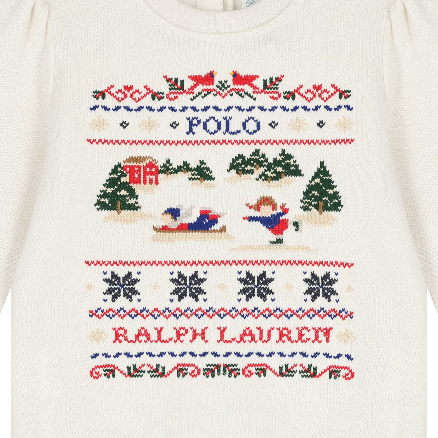 Baby Girls Ivory Festive Tracksuit, 1, hi-res image number null