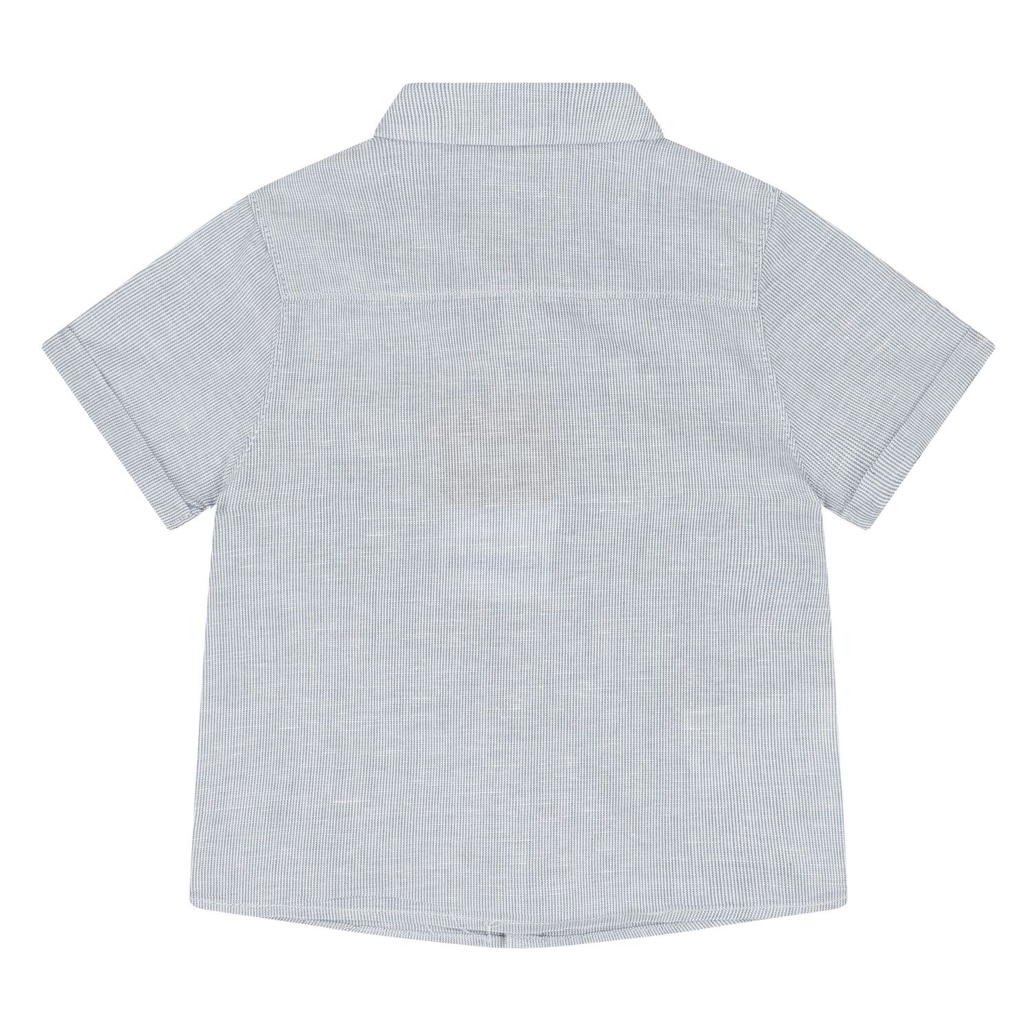 طقم شورت اولاد باللون الازرق والعاجى , 2, hi-res