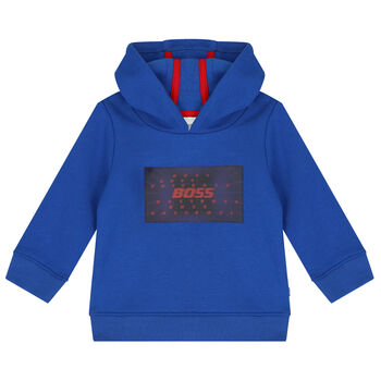 Younger Boys Blue Hooded Top