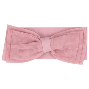 Girls Pink Bow Headband