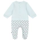 Baby Boys Blue Logo Babygrow, 2, hi-res