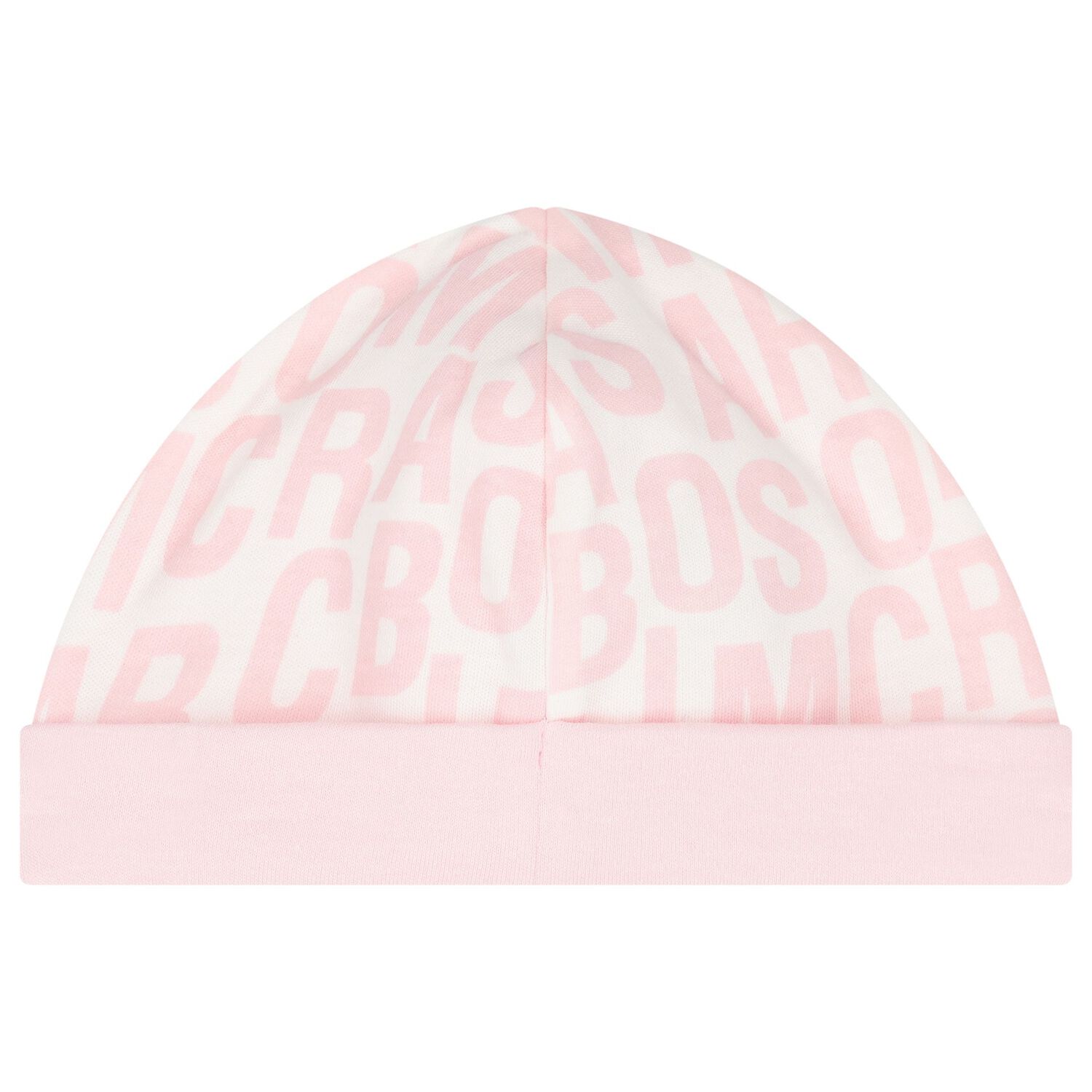 طقم بنات هدايا أفرول بالشعار باللون العاجي والوردي, 1, hi-res