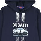 Boys Navy Blue Logo Hooded Top , 1, hi-res