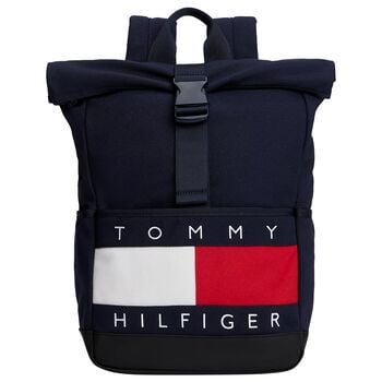 Navy Blue Logo Backpack