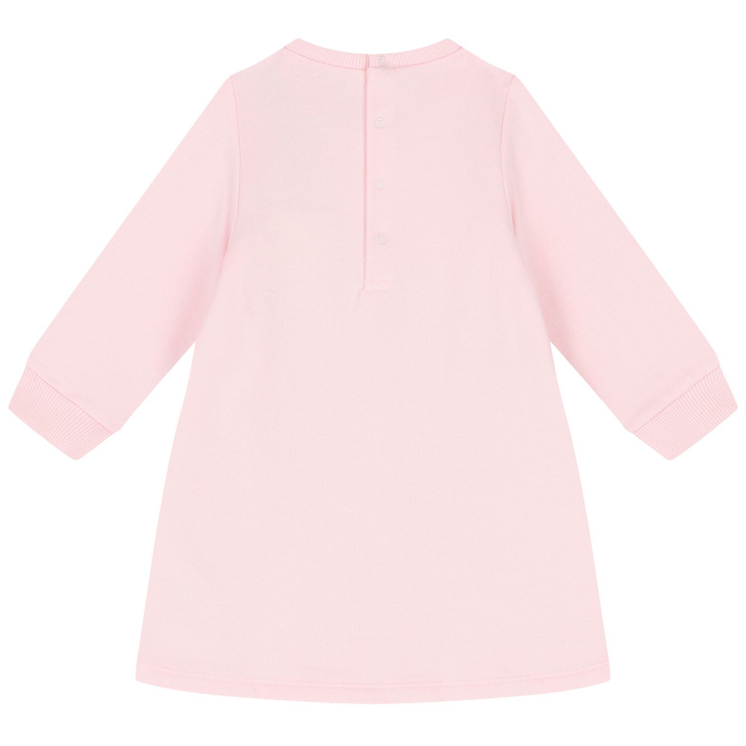 فستان بنات  بطبعة حقيبة باللون الوردي والذهبي, 1, hi-res