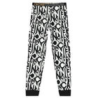 Boys White & Black Logo Pyjamas, 1, hi-res