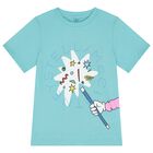 Boys Aqua Blue Magic Wand T-Shirt, 1, hi-res