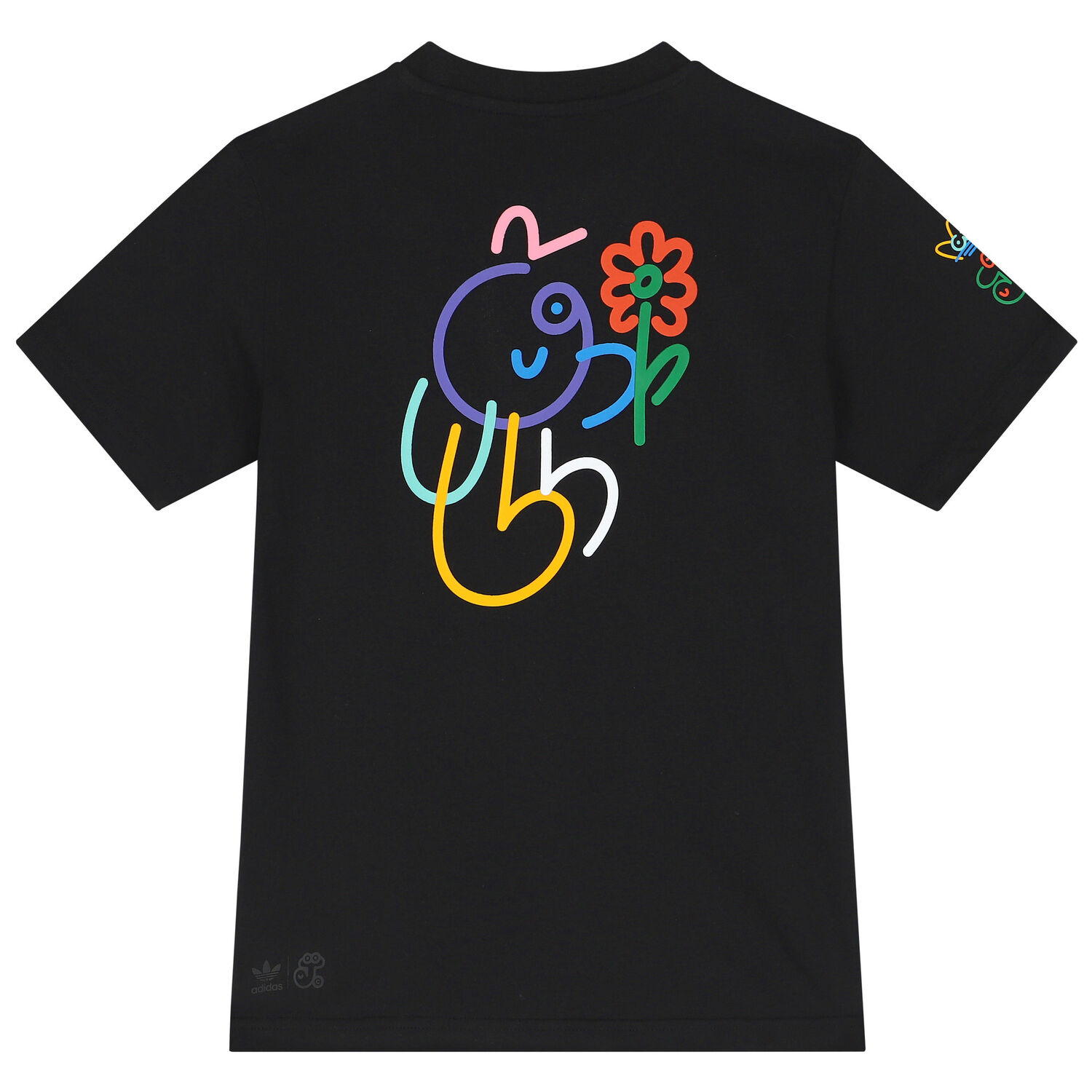 تيشيرت بالشعار باللون الاسود, 1, hi-res