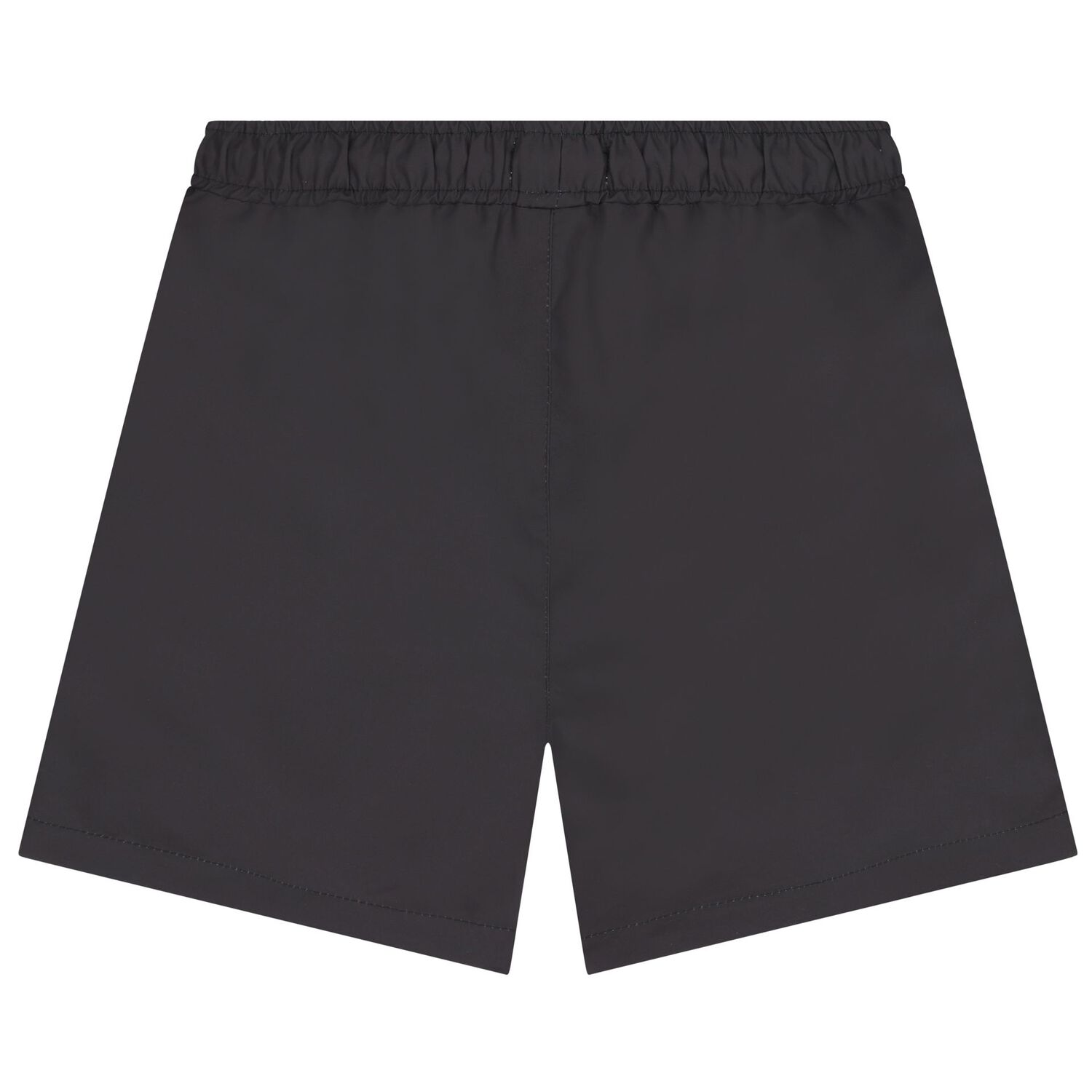Boys Black Logo Swim Shorts, 1, hi-res