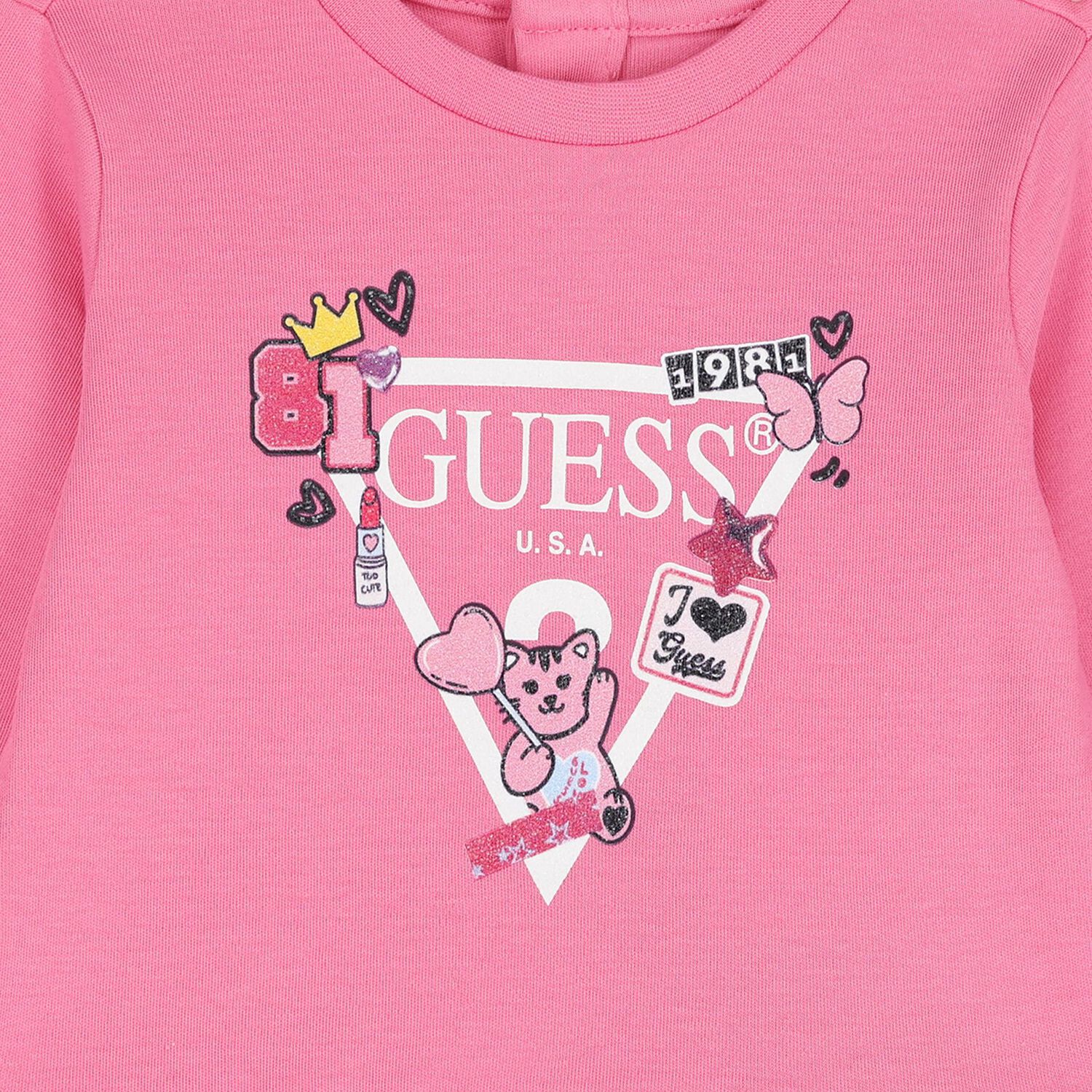 Baby Girls Pink Logo Dress Set, 3, hi-res