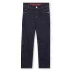Boys Navy Blue Denim Jeans, 1, hi-res