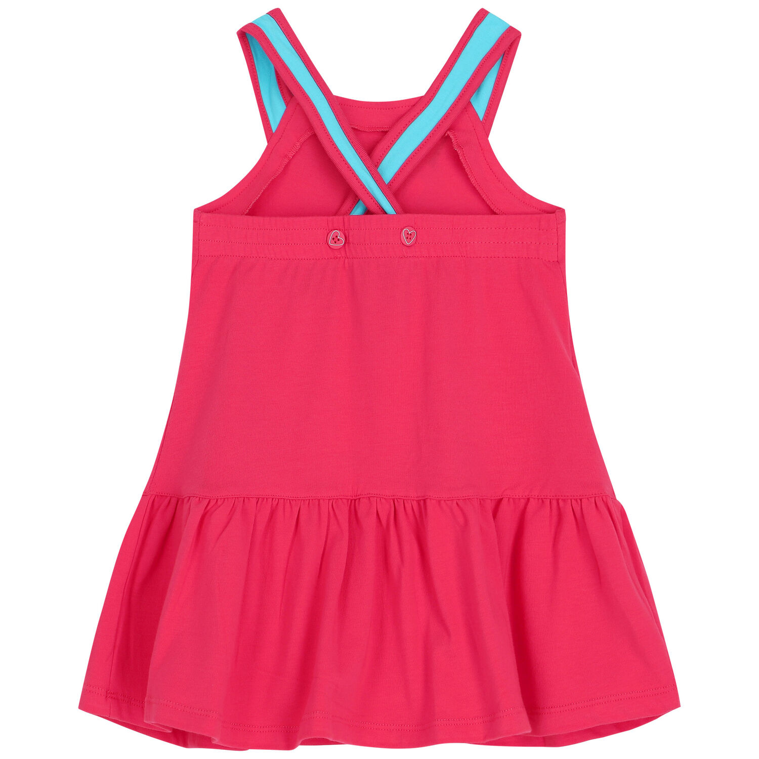 فستان بنات باللون الزهري, 1, hi-res