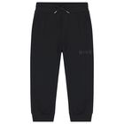 Boys Black Logo Joggers, 1, hi-res