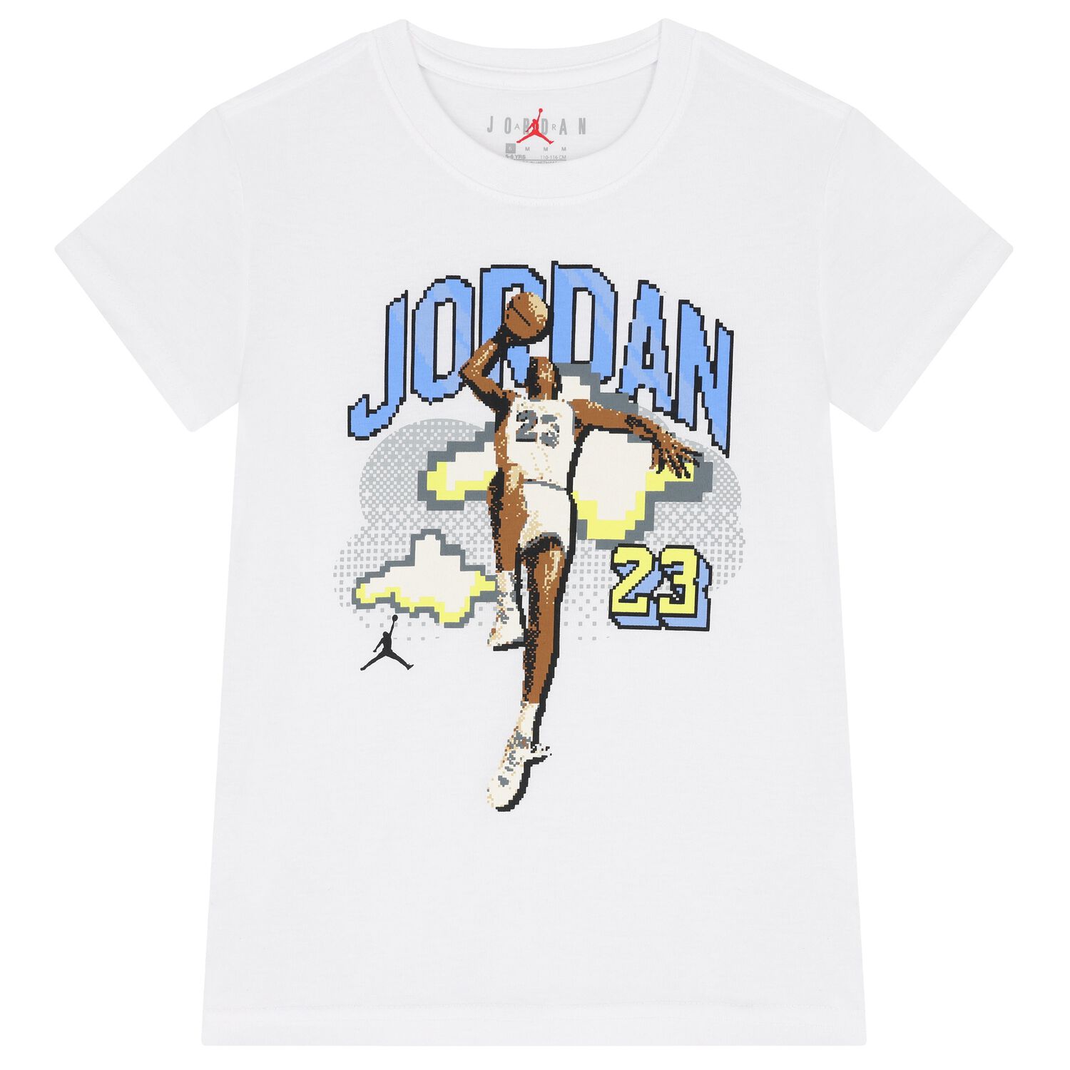 Boys White Jordan T-Shirt, 1, hi-res