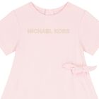 Younger Girls Pink Logo Dress , 1, hi-res