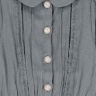 Girls Shimmery Grey Ruffled Dress , 1, hi-res