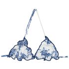 Girls Blue & White Palm Tree Bikini, 1, hi-res