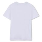 Boys White Logo T-Shirt, 2, hi-res