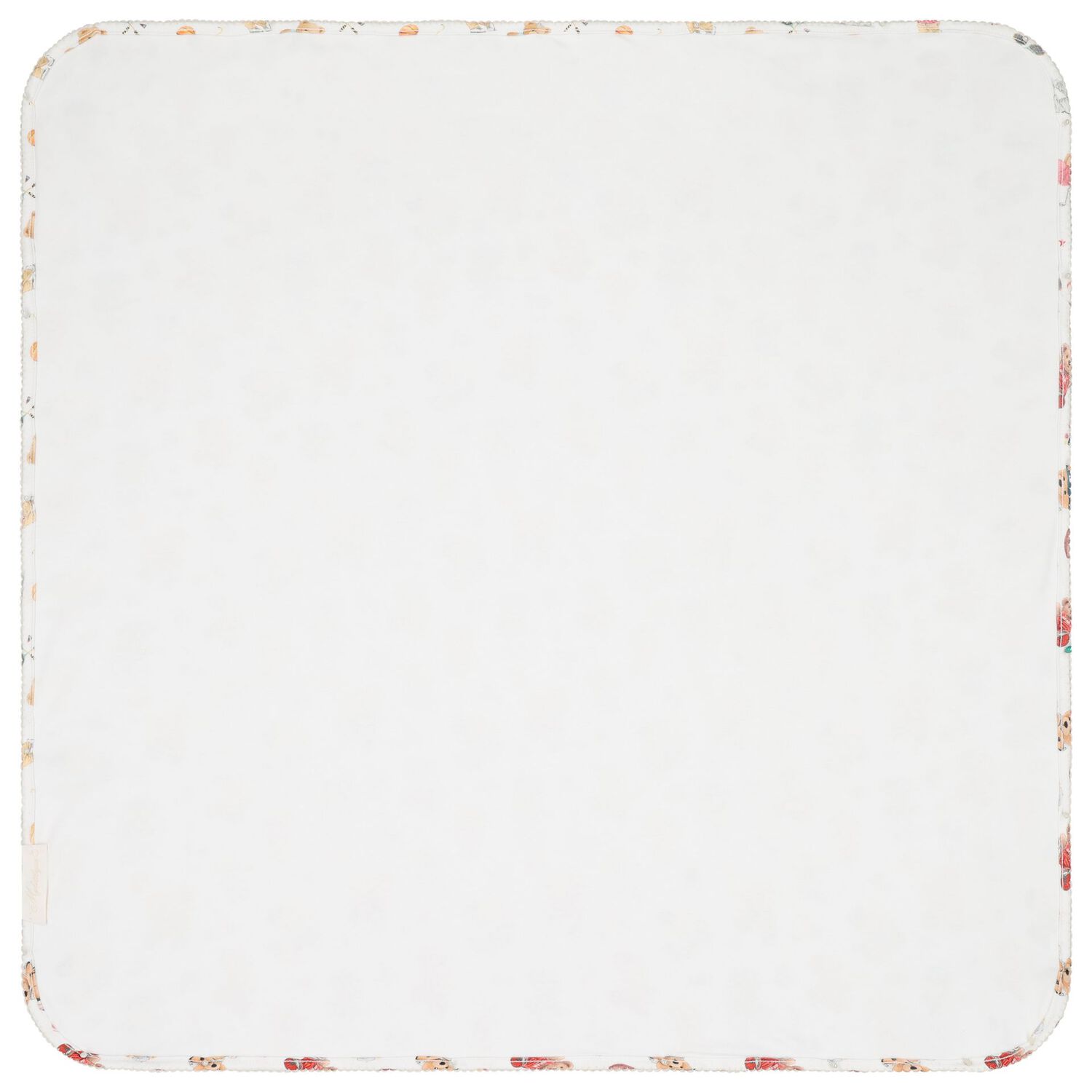 Baby Boys White Playful Bear Blanket, 1, hi-res