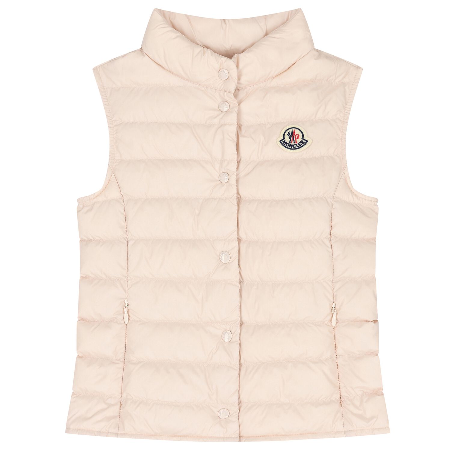 Girls Pink Logo Padded Gilet, 2, hi-res image number null