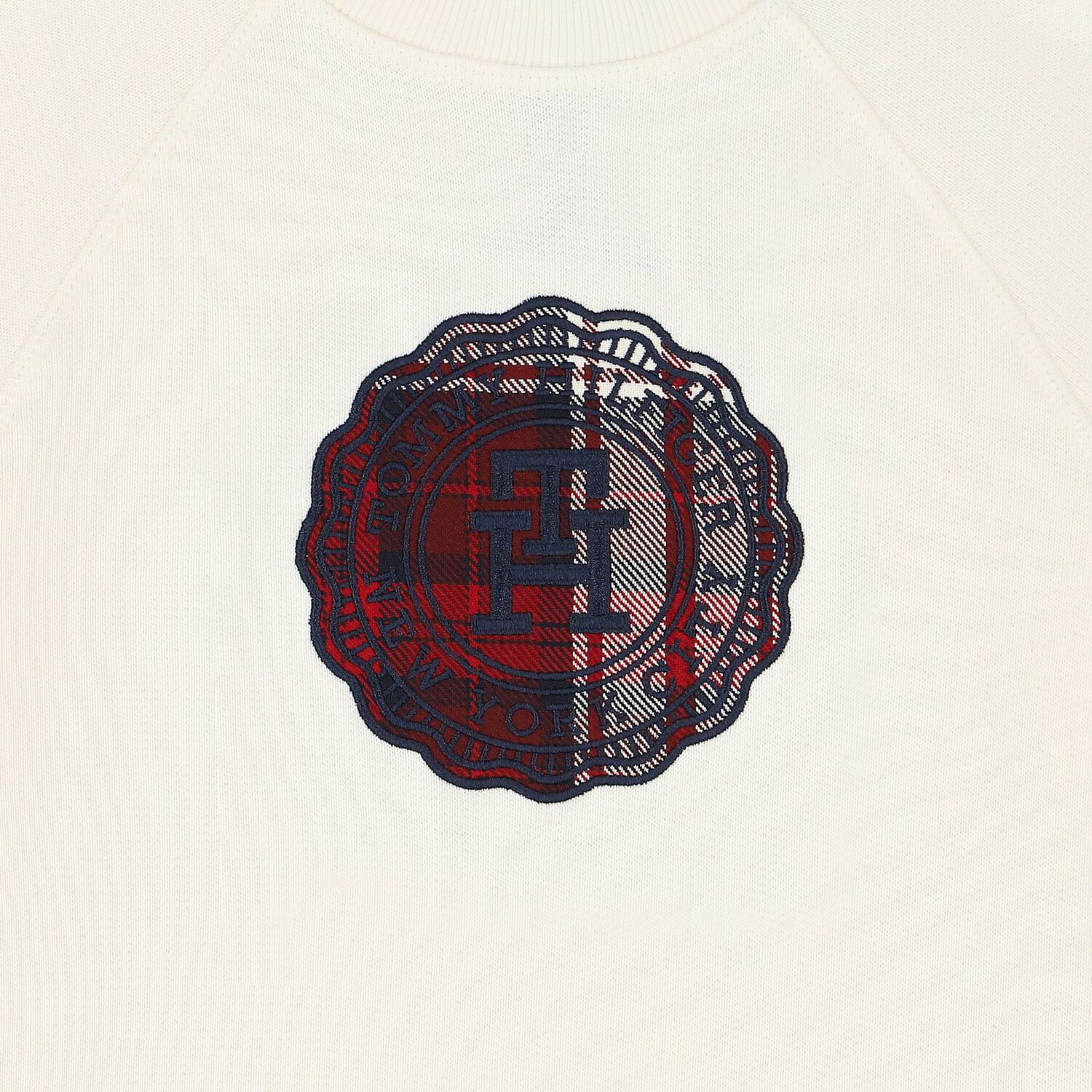 سويت شيرت أولاد بالشعار باللون العاجى, 1, hi-res